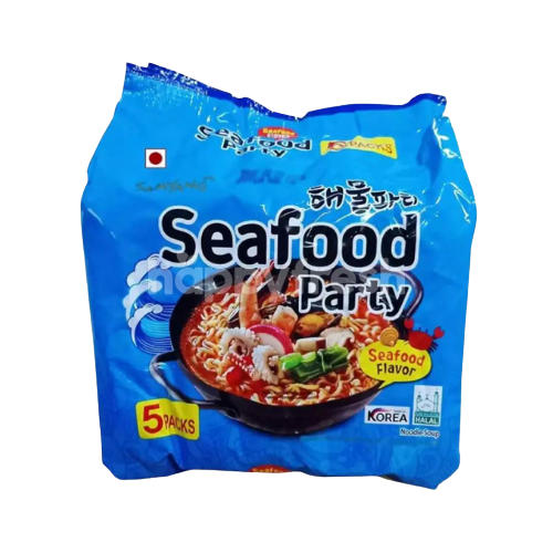 Samyang Seafood Party Noodle Soup Seafood Flavor 5x125g