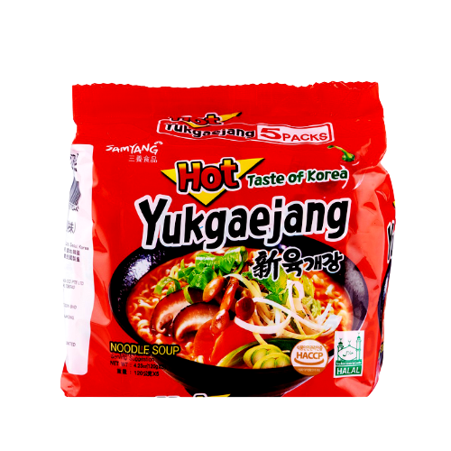 Samyang Hot Yukgaejang Noodle Soup 5x120g